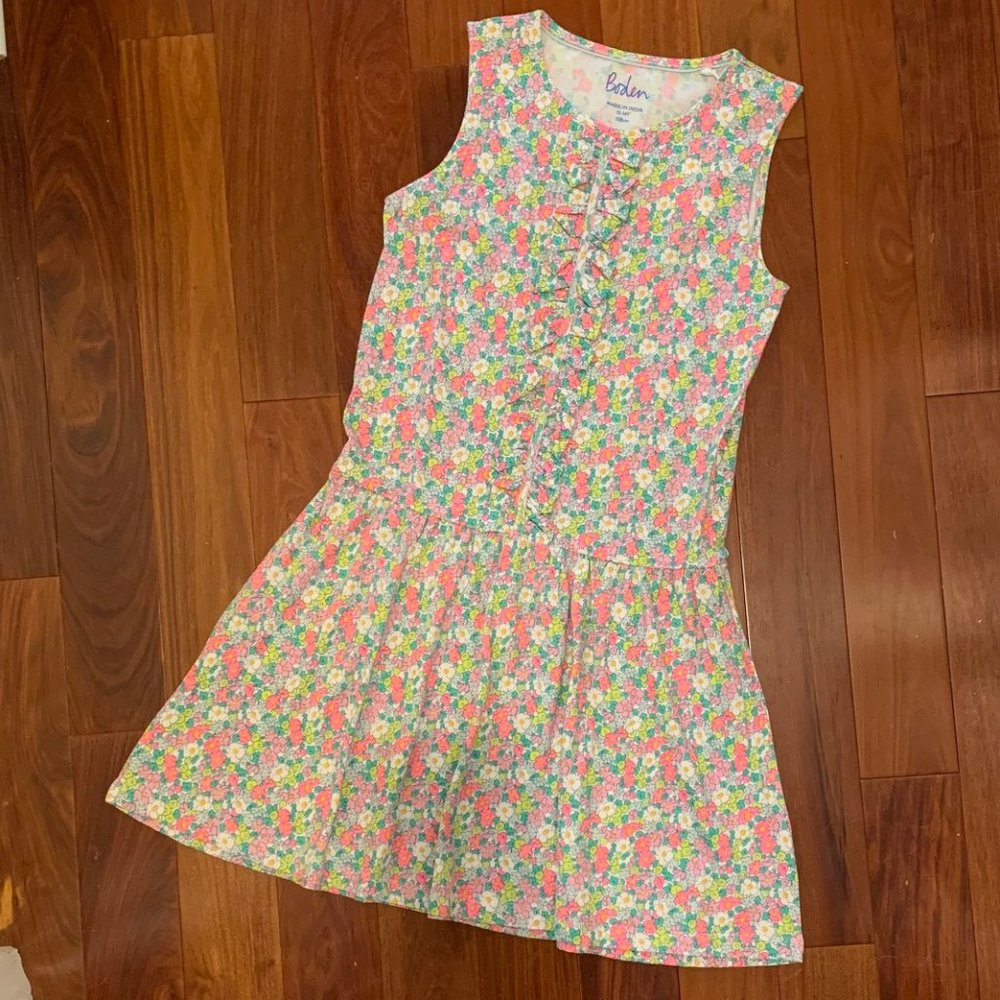NWT Boden Tank Floral Dress Sz 13-14